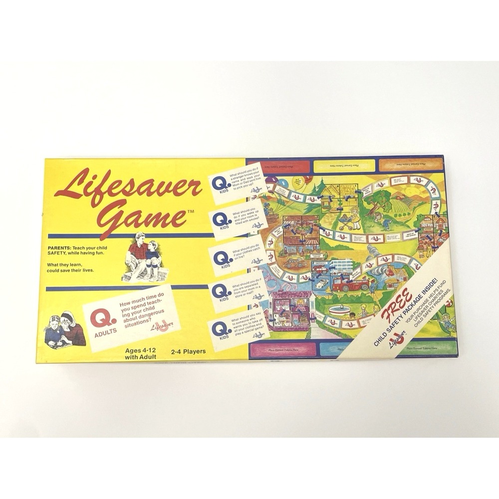 Ungame Lifesaver Game 1985 Parents Teach Your Child Safety Complete